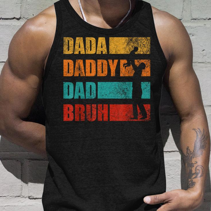 Dada Daddy Dad Bruh Funny Retro Vintage Fathers Day Unisex Tank Top Gifts for Him