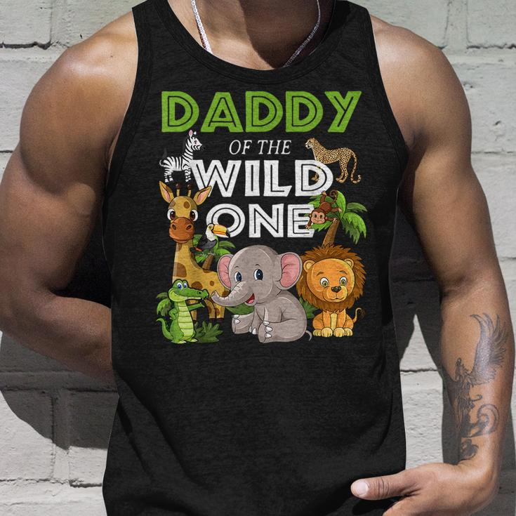 Daddy Of The Wild One Zoo Birthday Safari Jungle Animal Tank Top Gifts for Him