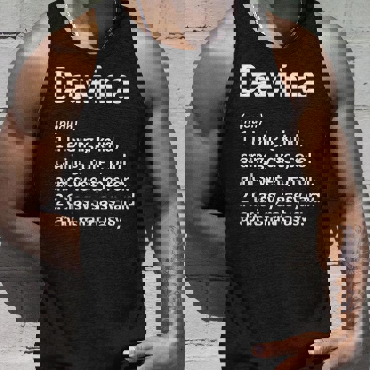 Davina Definition Personalized Name Birthday Idea Tank Top Gifts for Him