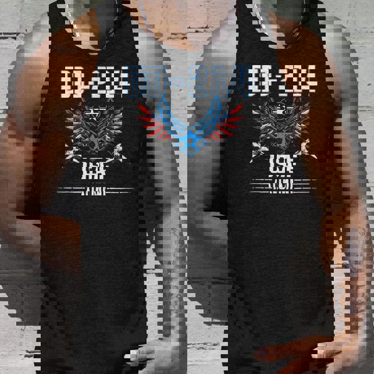 Dd-214 Us Air Force Alumni Us Flag Usaf Proud Air Force Unisex Tank Top Gifts for Him