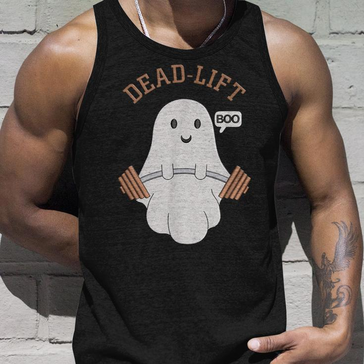 Dead Lift Embroidery Ghost Halloween Cute Boo Gym Weights Tank Top Gifts for Him