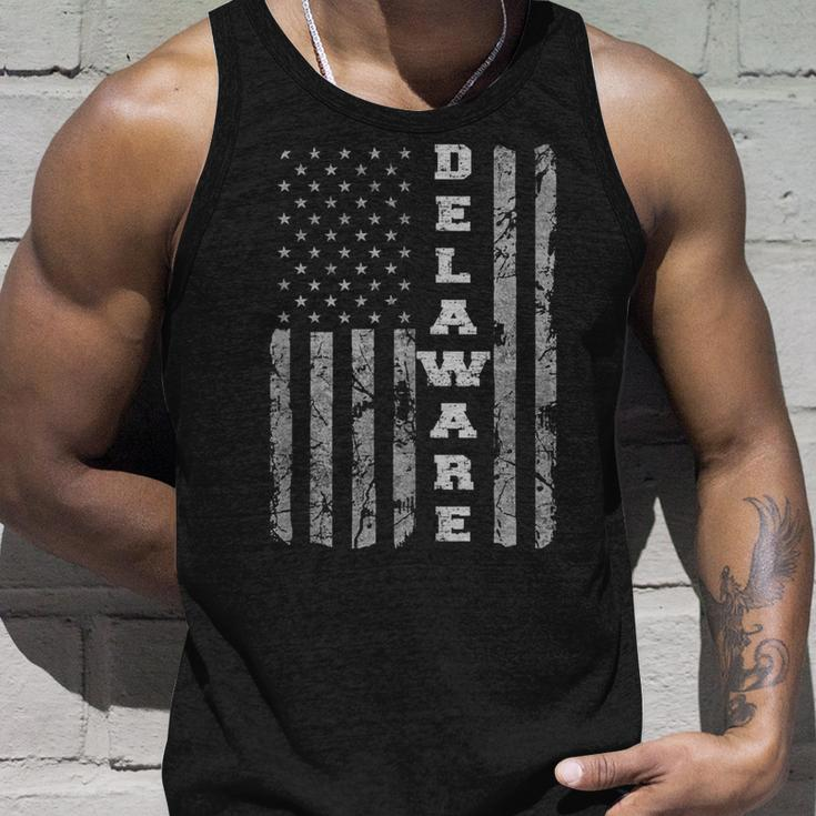 Delaware Pride American Flag Unisex Tank Top Gifts for Him