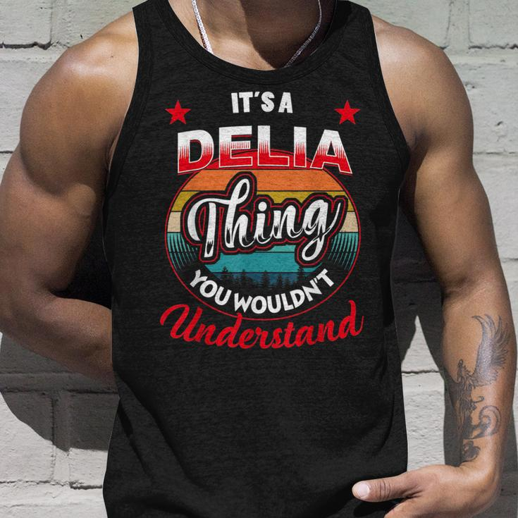 Delia Retro Name Its A Delia Thing Unisex Tank Top Gifts for Him