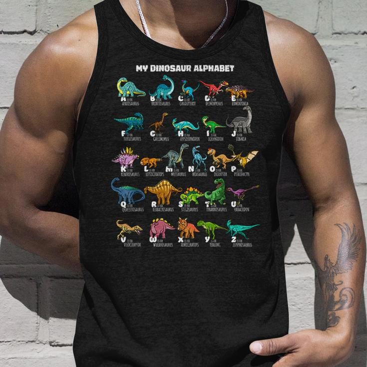 My Dinosaur Alphabet Abc Identification A-Z Types Of Dinos Tank Top Gifts for Him