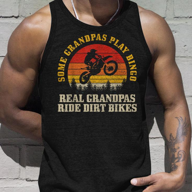 Dirt Bike Grandpa Vintage Motocross Mx Motorcycle Biker Tank Top Gifts for Him