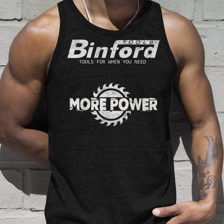 Distressed Binford Tools More Power Unisex Tank Top Gifts for Him