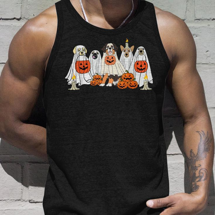 Dog Ghost Cute Dog Dressed As Ghost Halloween Dog Tank Top Gifts for Him