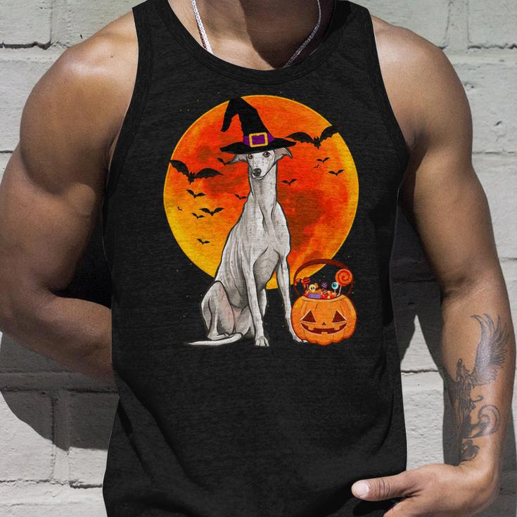 Dog Halloween Greyhound Jack O Lantern Pumpkin Unisex Tank Top Gifts for Him
