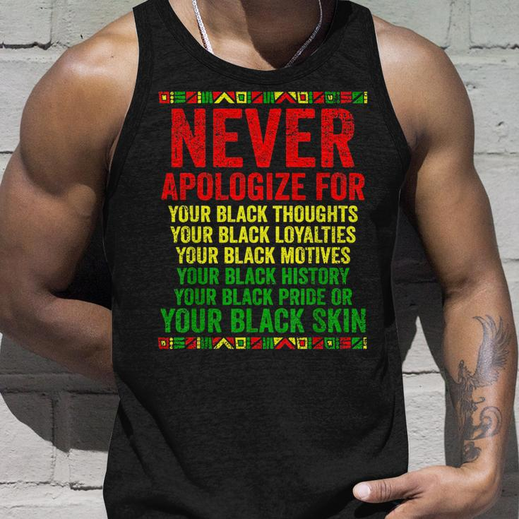 Dont Apologize For Your Blackness Junenth Black History Unisex Tank Top Gifts for Him