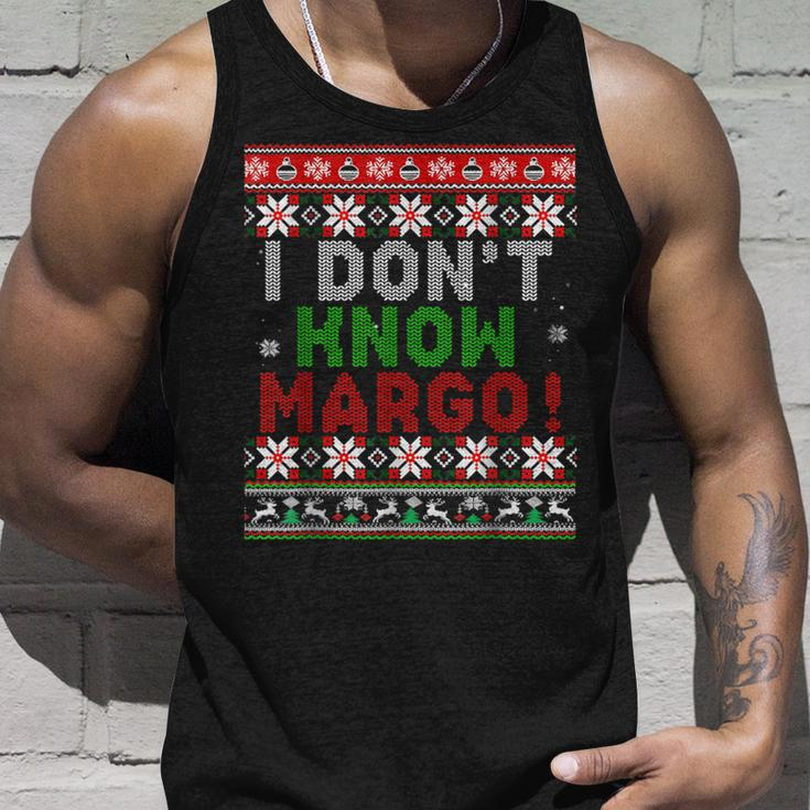 I Don't Know Margo Ugly Christmas Sweater Matching Tank Top Gifts for Him
