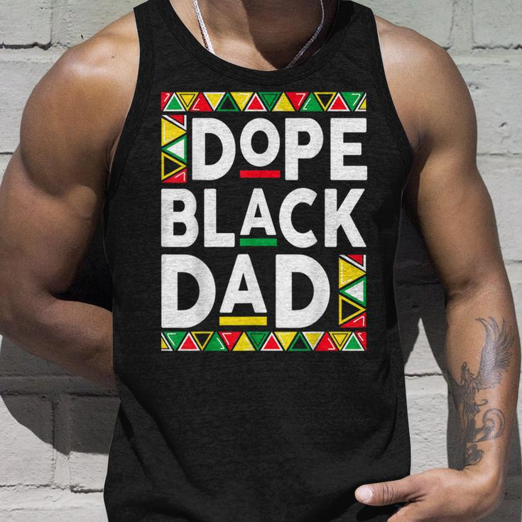Dope Black Dad Junenth African Fathers Unisex Tank Top Gifts for Him