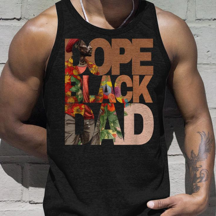 Dope Black Dad Junenth Black History Month Pride Fathers Unisex Tank Top Gifts for Him