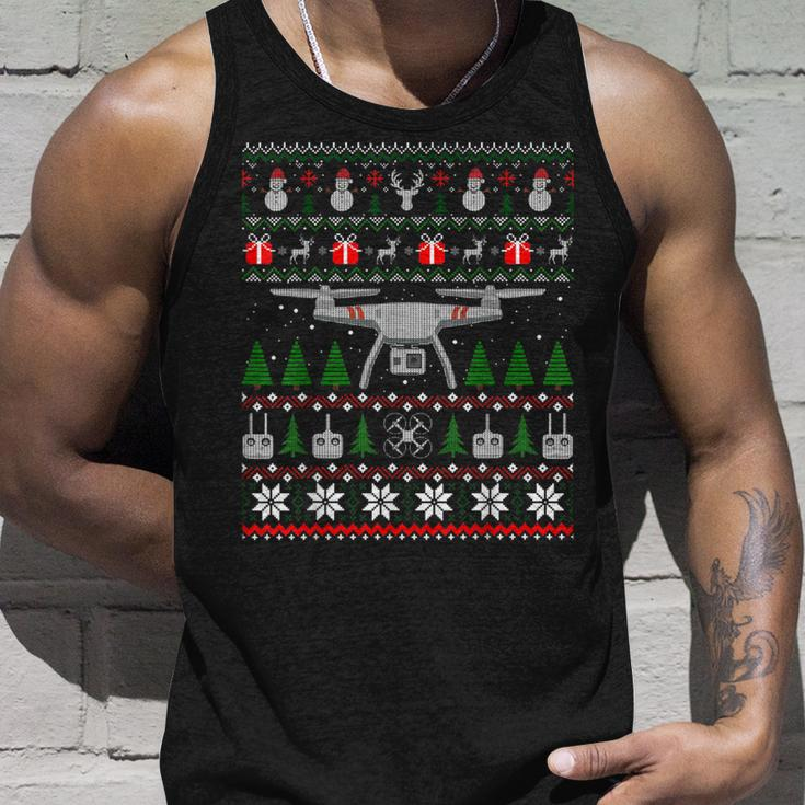 Drone Ugly Christmas Sweater Quadcopter Tank Top Gifts for Him