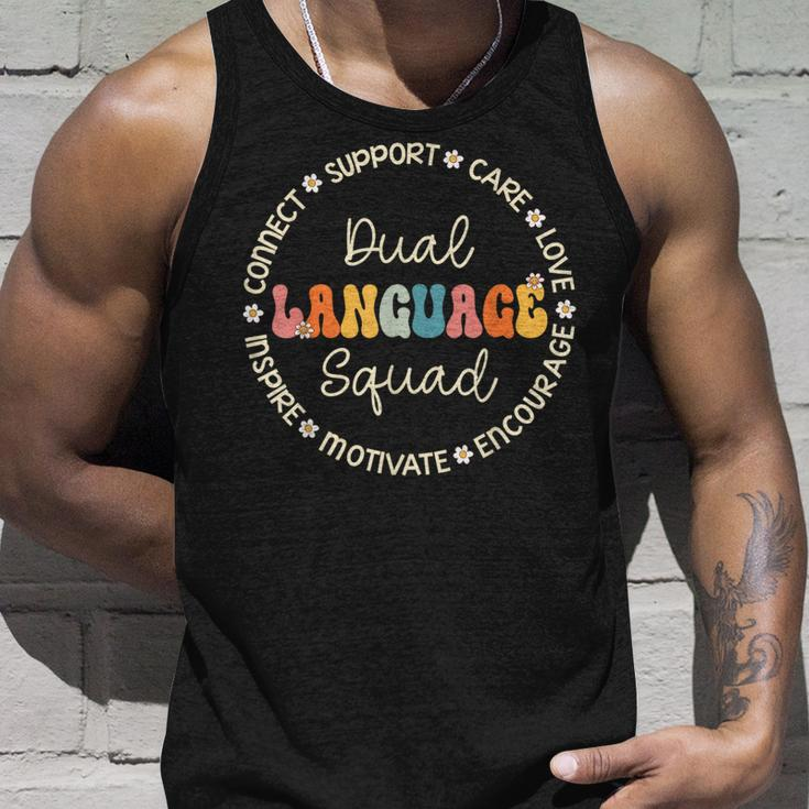 Dual Language Squad Appreciation Week Back To School Unisex Tank Top Gifts for Him