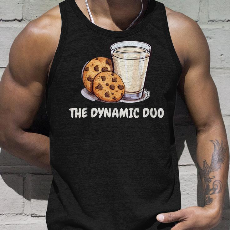 The Dynamic Duo Cookies And Milk Cute Friends Graphic Tank Top Gifts for Him