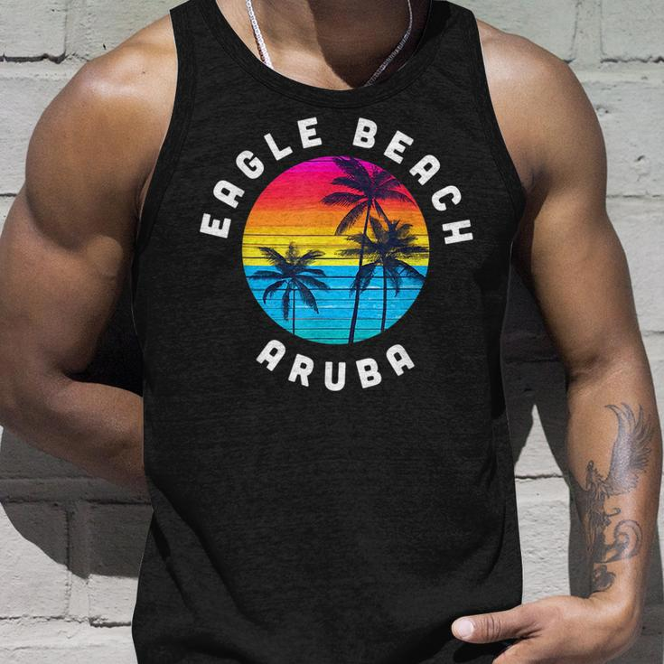 Eagle Beach Aruba Vacation Souvenir Sunset Beach Unisex Tank Top Gifts for Him