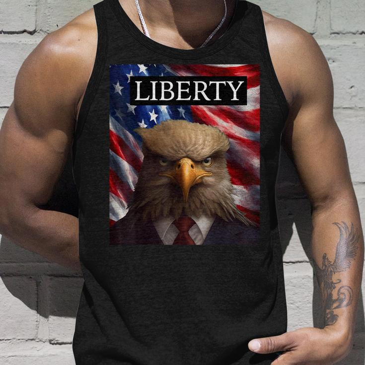 Eagle In A Suit American Flag - 4Th Of July Liberty Unisex Tank Top Gifts for Him