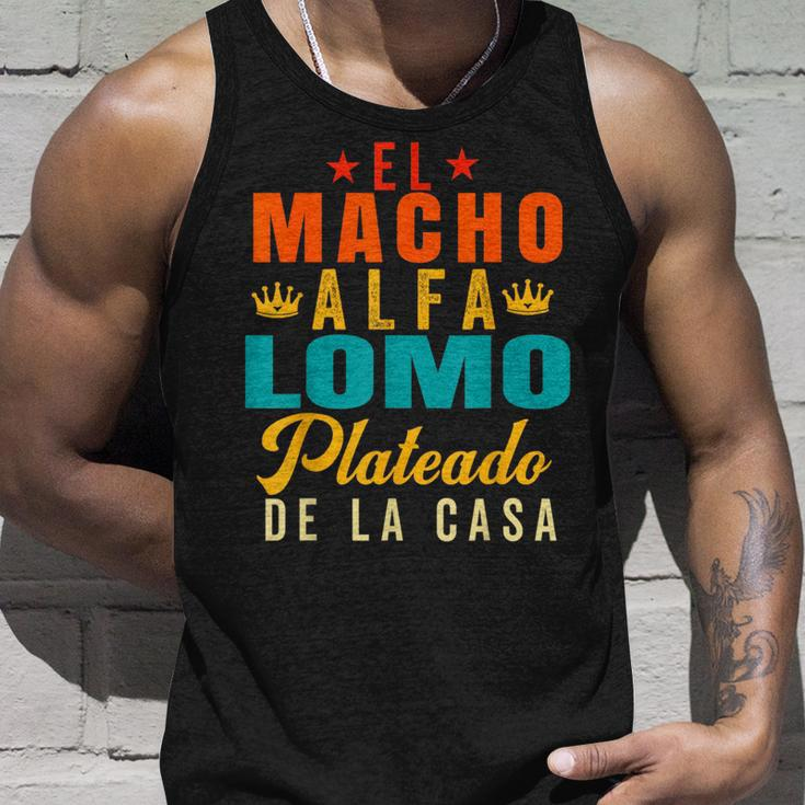 El Macho Lomo Plateado De La Casa Papa Dia Del Padre Unisex Tank Top Gifts for Him