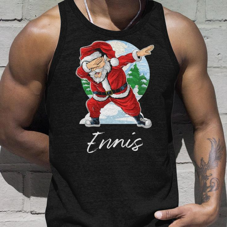 Ennis Name Gift Santa Ennis Unisex Tank Top Gifts for Him