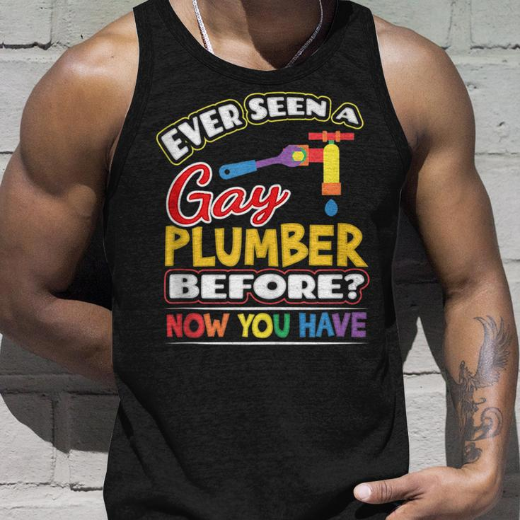 Ever Seen A Gay Plumber Before Pride Week Gift Lgbt Unisex Tank Top Gifts for Him