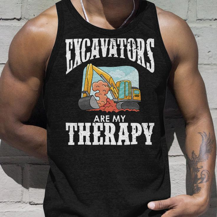 Excavator Operator Remote Control Digger Machine Rc 4 Unisex Tank Top Gifts for Him