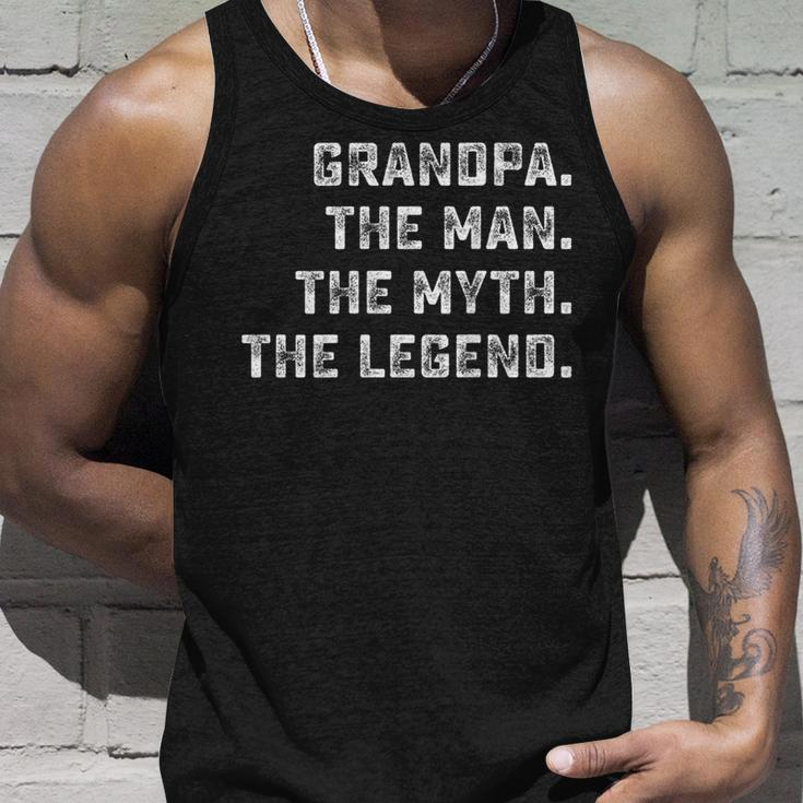 Family Group Grandpa The Man The Myth The Legend Unisex Tank Top Gifts for Him