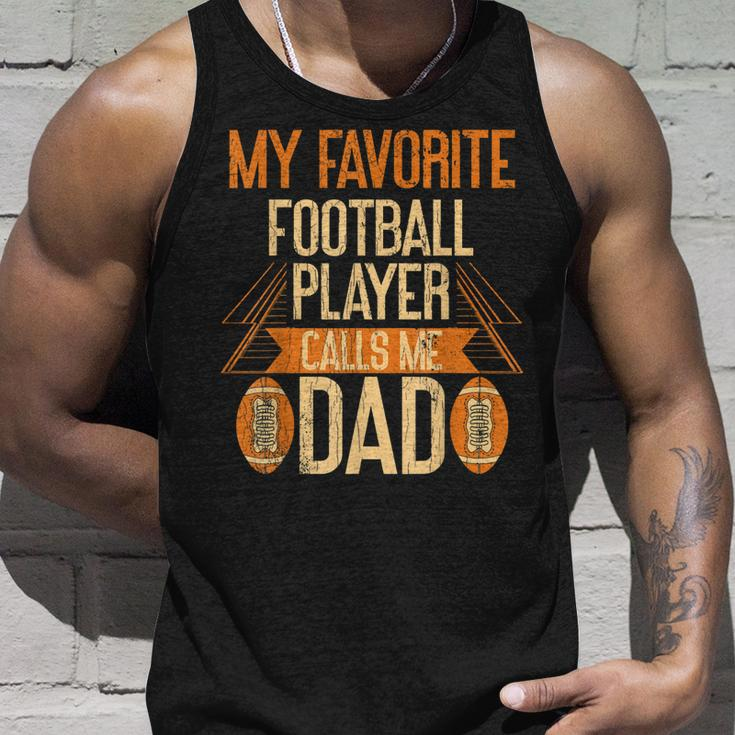 Father American Football Player Dad Sport Gift For Mens Unisex Tank Top Gifts for Him