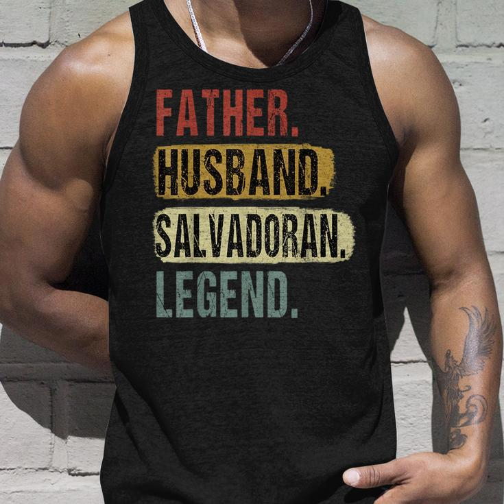 Father Husband Salvadoran Legend El Salvador Dad Fathers Day Unisex Tank Top Gifts for Him