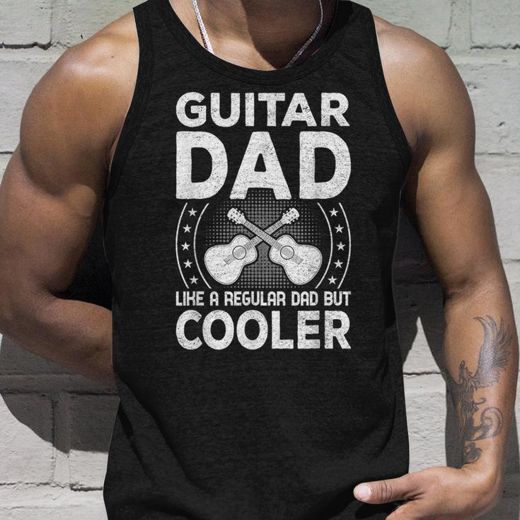 Father Music - Guitar Dad Like A Regular Dad But Cooler Unisex Tank Top Gifts for Him