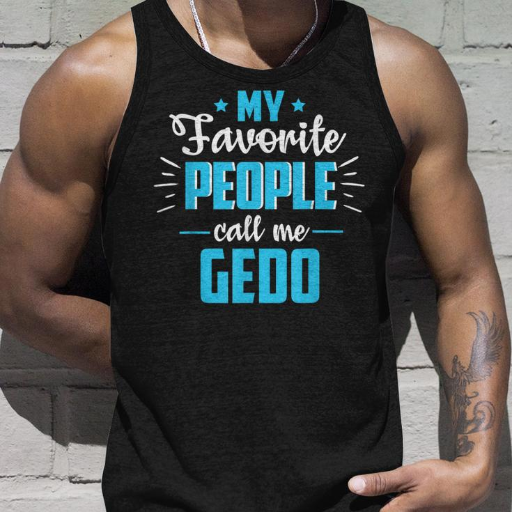 Fathers Day Gifts For Grandpa Favorite People Call Me Gedo Unisex Tank Top Gifts for Him