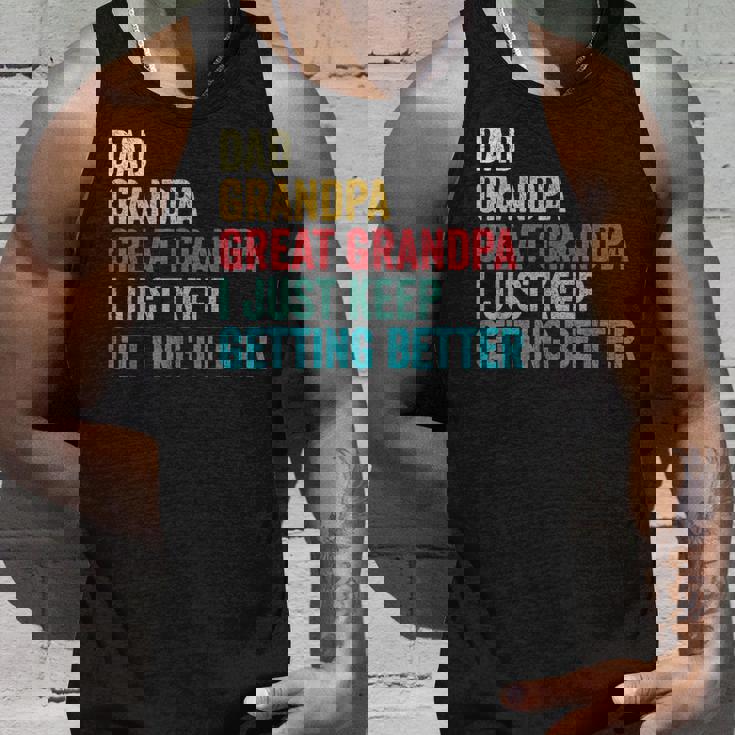 Fathers Day Grandpa Gift From Grandkids Dad Great Grandpa Unisex Tank Top Gifts for Him