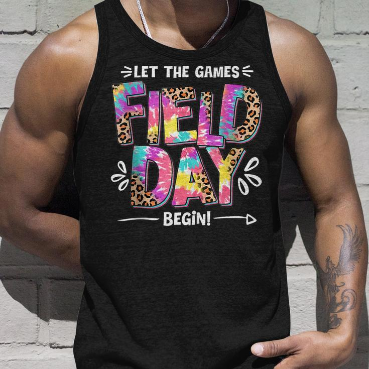 Field Day Let The Games Begin Leopard Tie Dye Field Day Unisex Tank Top Gifts for Him