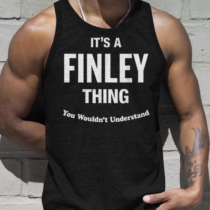 Finley Thing Last Name Last Name Tank Top Gifts for Him