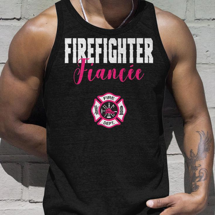 Firefighter Fiancee For Support Of Your Fireman Unisex Tank Top Gifts for Him