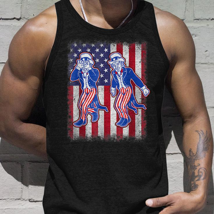 Firework Uncle Sam Griddy Dance 4Th Of July Independence Day Tank Top Gifts for Him