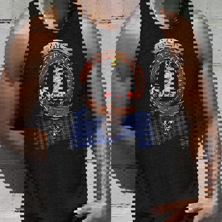 Fleming Scottish Clan Badge & Tartan Unisex Tank Top Gifts for Him Fleming Scottish Clan Badge & Tartan Unisex Tank Top Gifts for Him