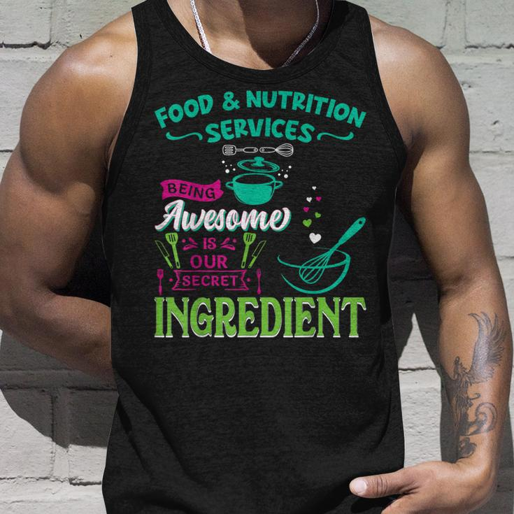Food & Nutrition Services Being Awesome Lunch Lady Tank Top Gifts for Him