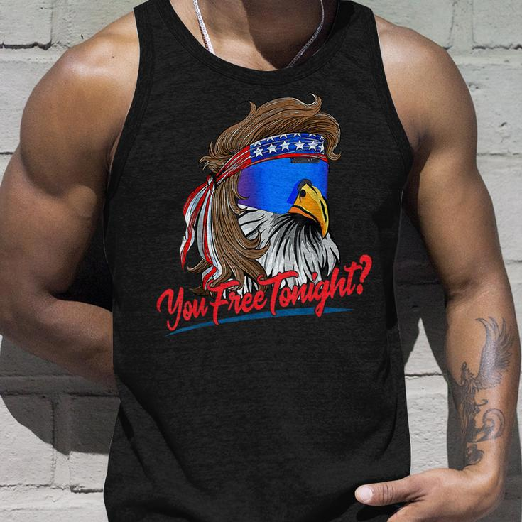 You Free Tonight 4Th Of July Bald Eagle American Flag Tank Top Gifts for Him