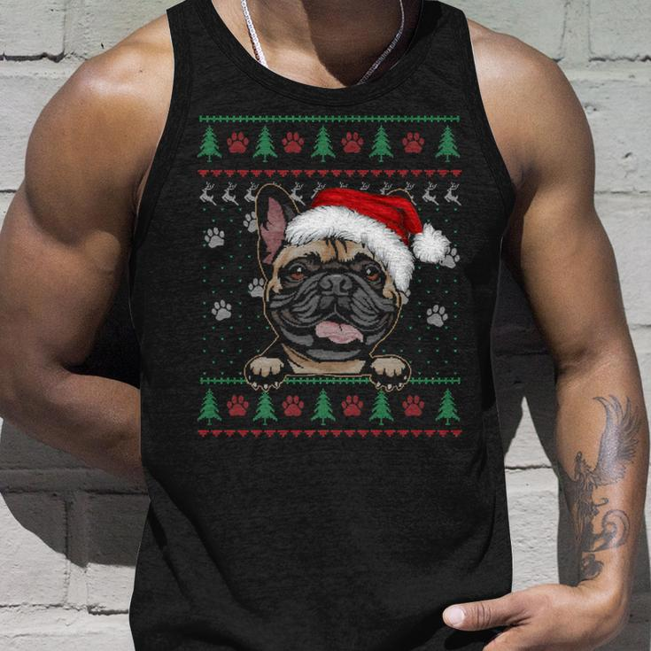 French Bulldog Christmas Ugly Sweater Dog Lover Xmas Tank Top Gifts for Him
