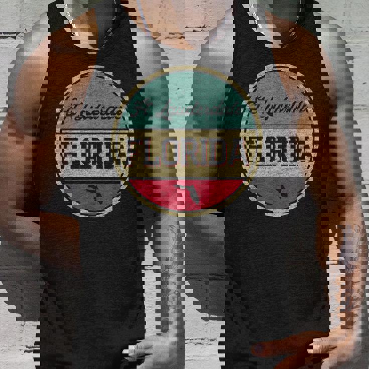 Ft Fort Lauderdale Florida Vintage 70S 80S Retro Style Unisex Tank Top Gifts for Him