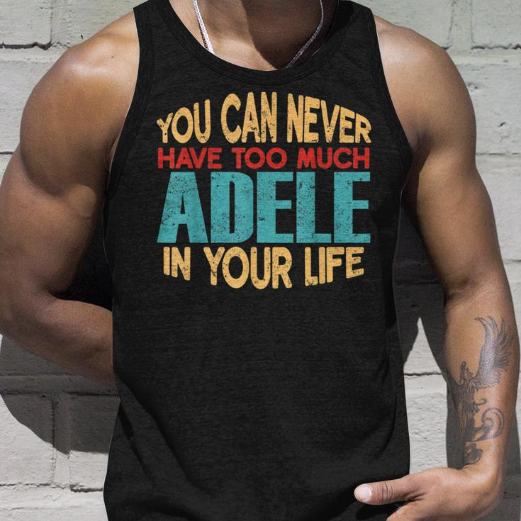 Funny Adele Personalized First Name Joke Item Unisex Tank Top Gifts for Him
