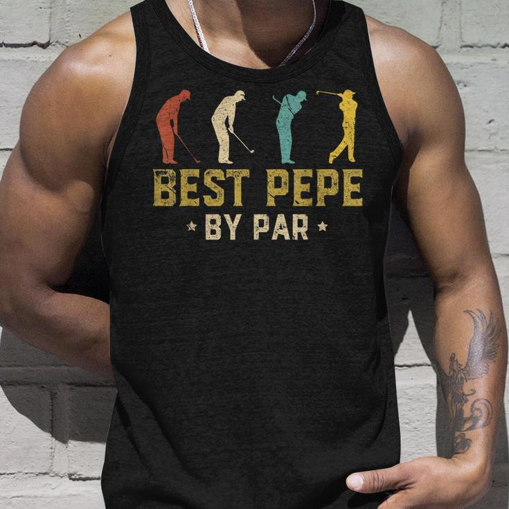 Funny Best Pepe By Par Fathers Day Gifts Golf Unisex Tank Top Gifts for Him