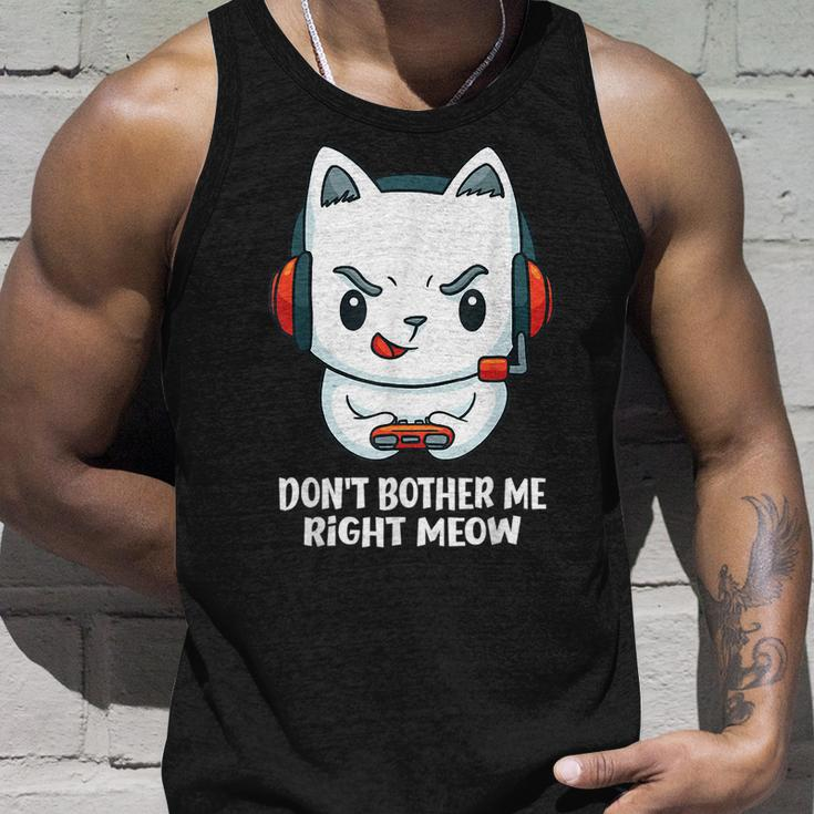 Cat Video Gamer Don't Bother Me Right Meow Boys Gits Tank Top Gifts for Him