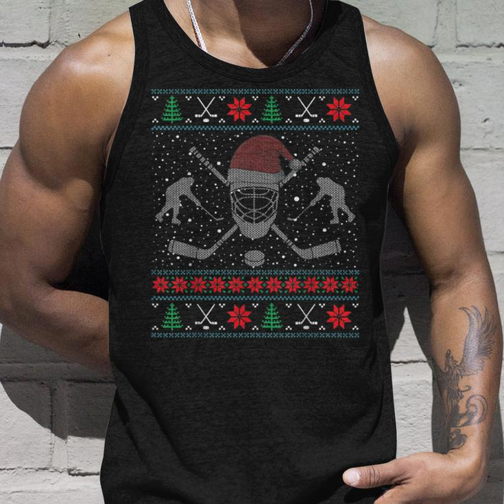 Christmas Ice Hockey Ugly Christmas Sweaters Tank Top Gifts for Him