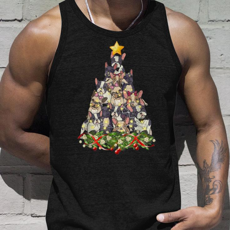 Christmas Tree French Bulldog Ugly Christmas Sweaters Tank Top Gifts for Him