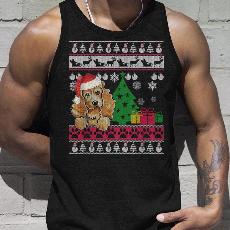 Cocker Spaniel Christmas Ugly Sweater Dog Lover Xmas Tank Top Gifts for Him