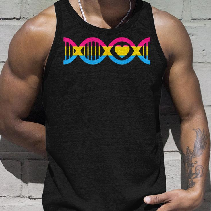 Funny Dna Heart Lgbt Gay Pride Flag Month Lgbtq Pansexual Unisex Tank Top Gifts for Him