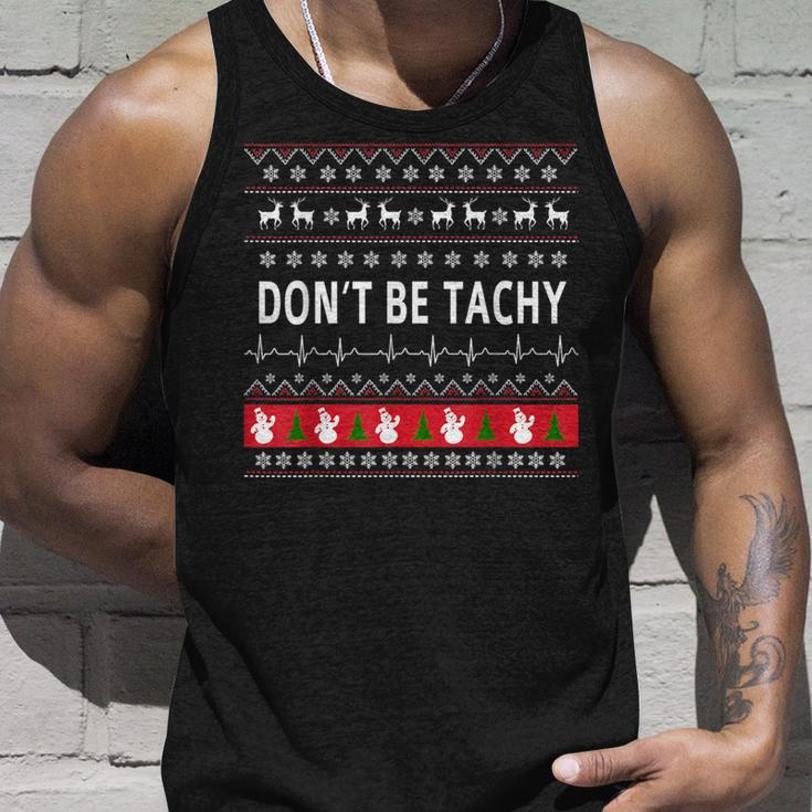 Don't Be Tachy Ugly Sweater Party Xmas Tank Top Gifts for Him