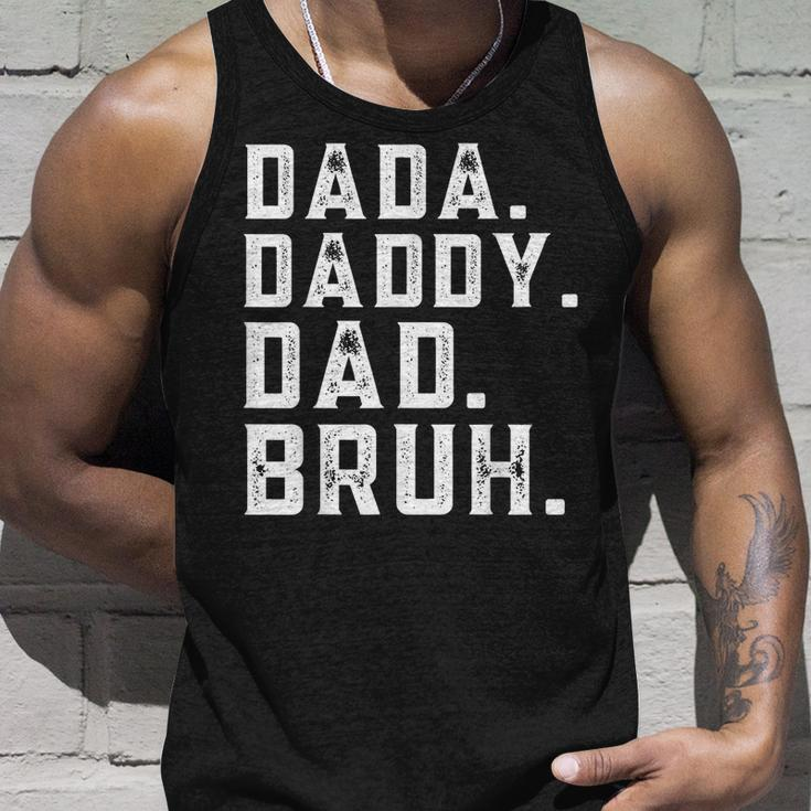 Funny Fathers Day Quote Men Dada Daddy Dad Bruh Fathers Day Unisex Tank Top Gifts for Him