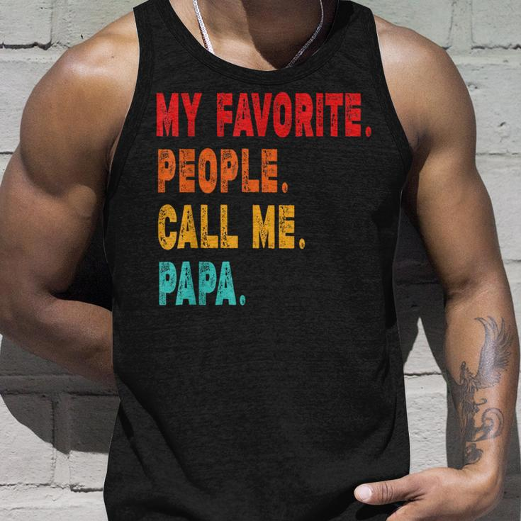 My Favorite People Call Me Papa Father Tank Top Gifts for Him